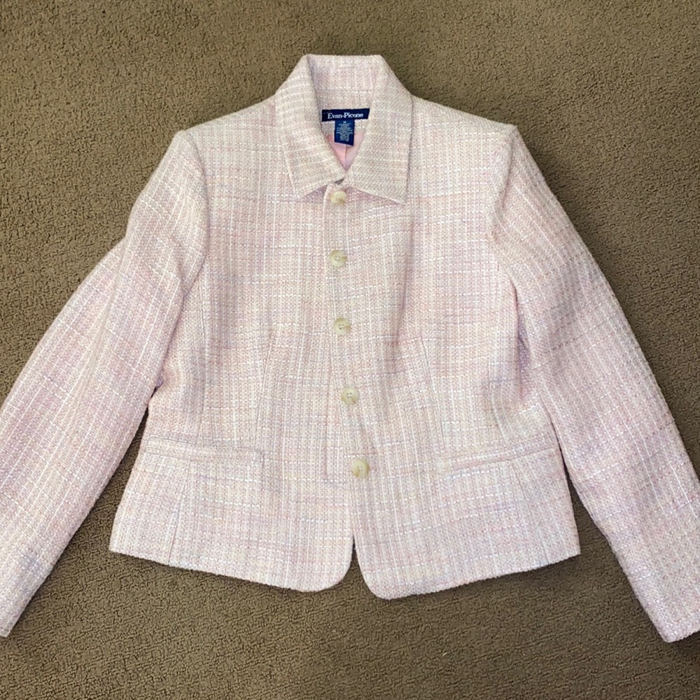 Pink vintage Evan-Picone blazer